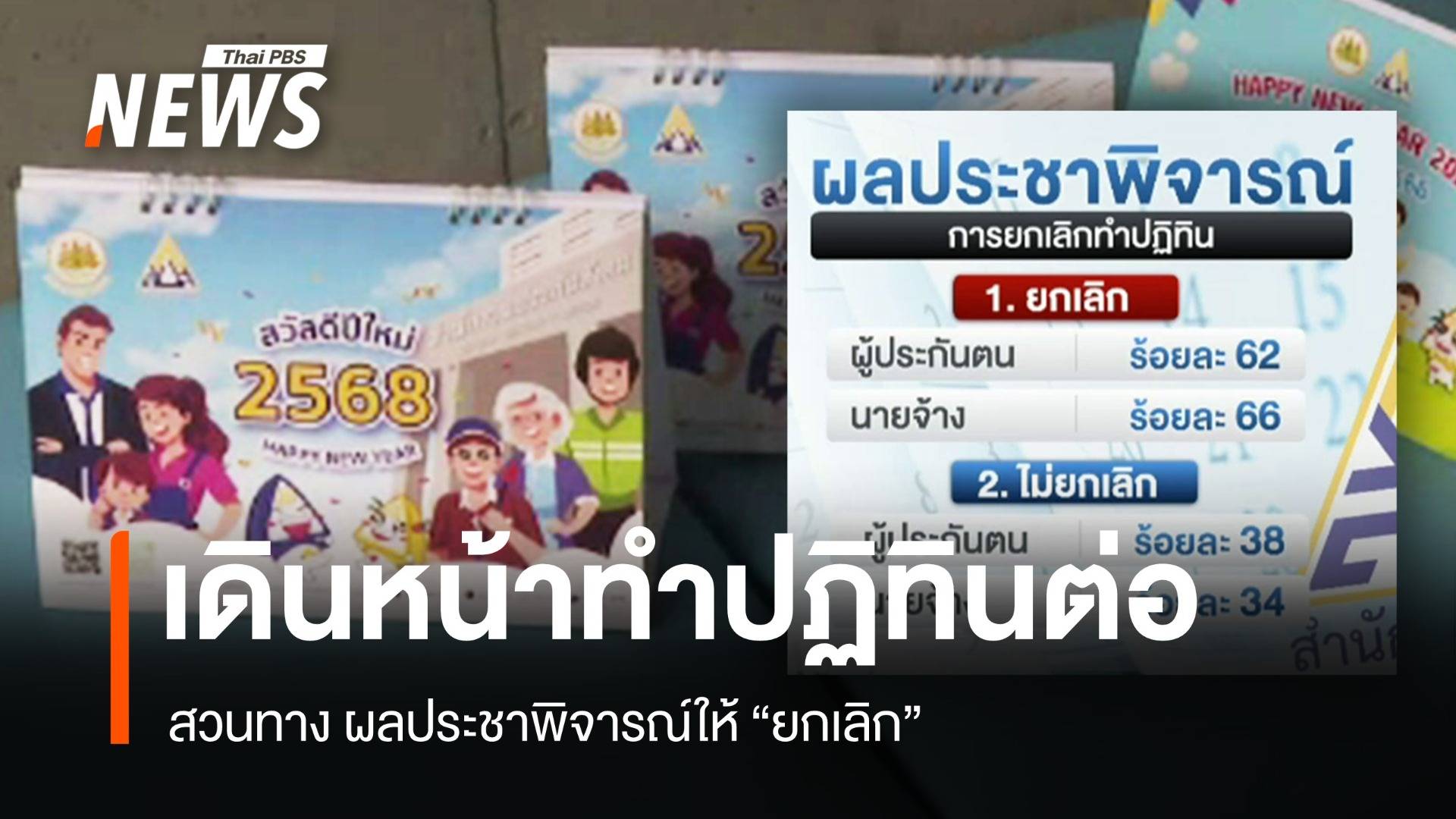 "ประกันสังคม" เดินหน้าผลิตปฏิทินต่อ สวนทางผลประชาพิจารณ์