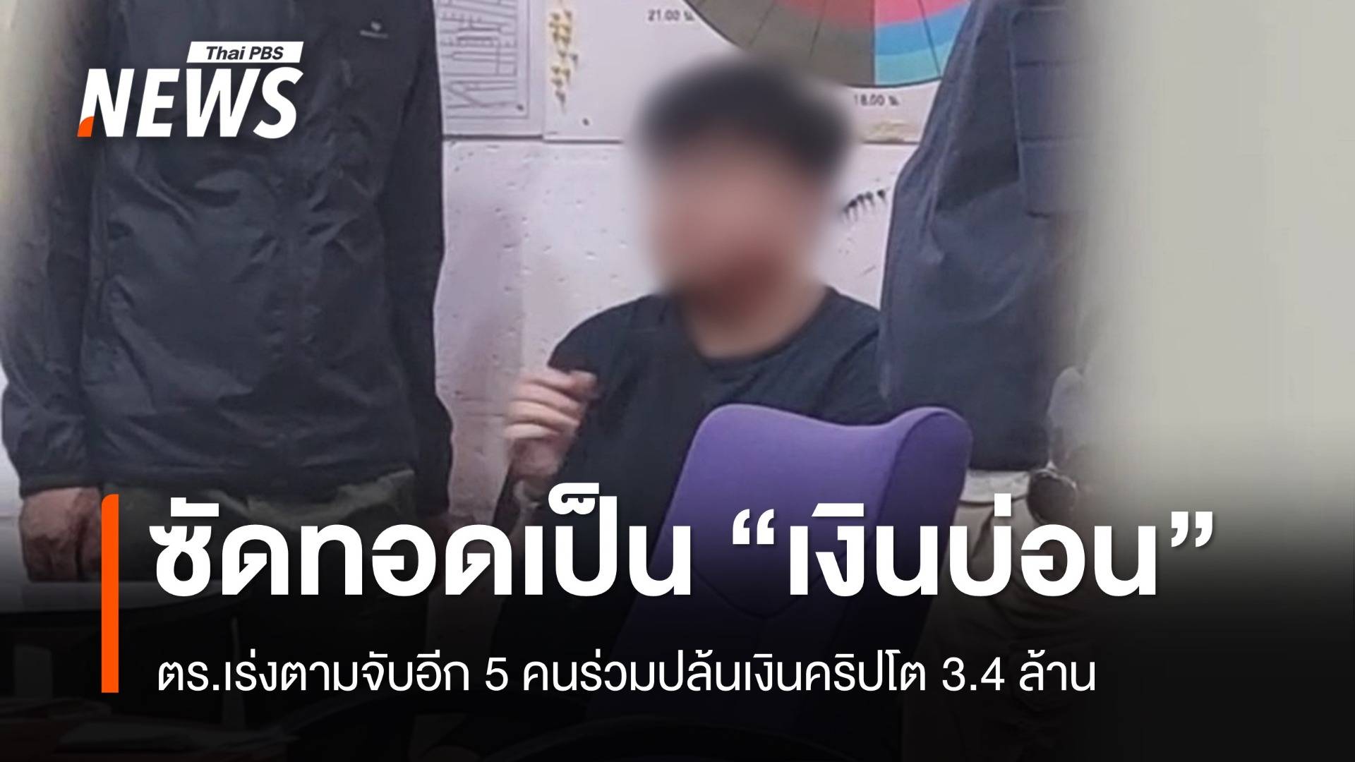 ผู้ต้องหาร่วมปล้นเงินคริปโต 3.4 ล้านซัดทอดเป็น "เงินบ่อน"