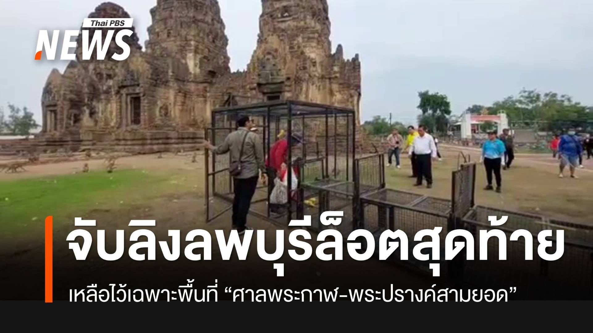 จับลิงลพบุรีชุดสุดท้าย เหลือไว้เฉพาะพื้นที่ "ศาลพระกาฬ-พระปรางค์สามยอด