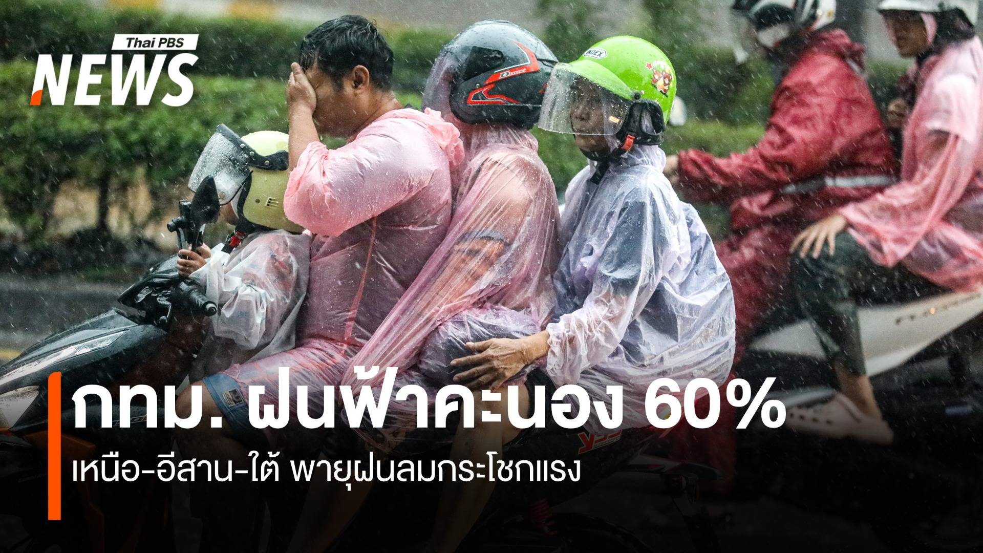 สภาพอากาศวันนี้ ทั่วไทย ฝนตกหนักถึงหนักมาก ลมกระโชกแรง