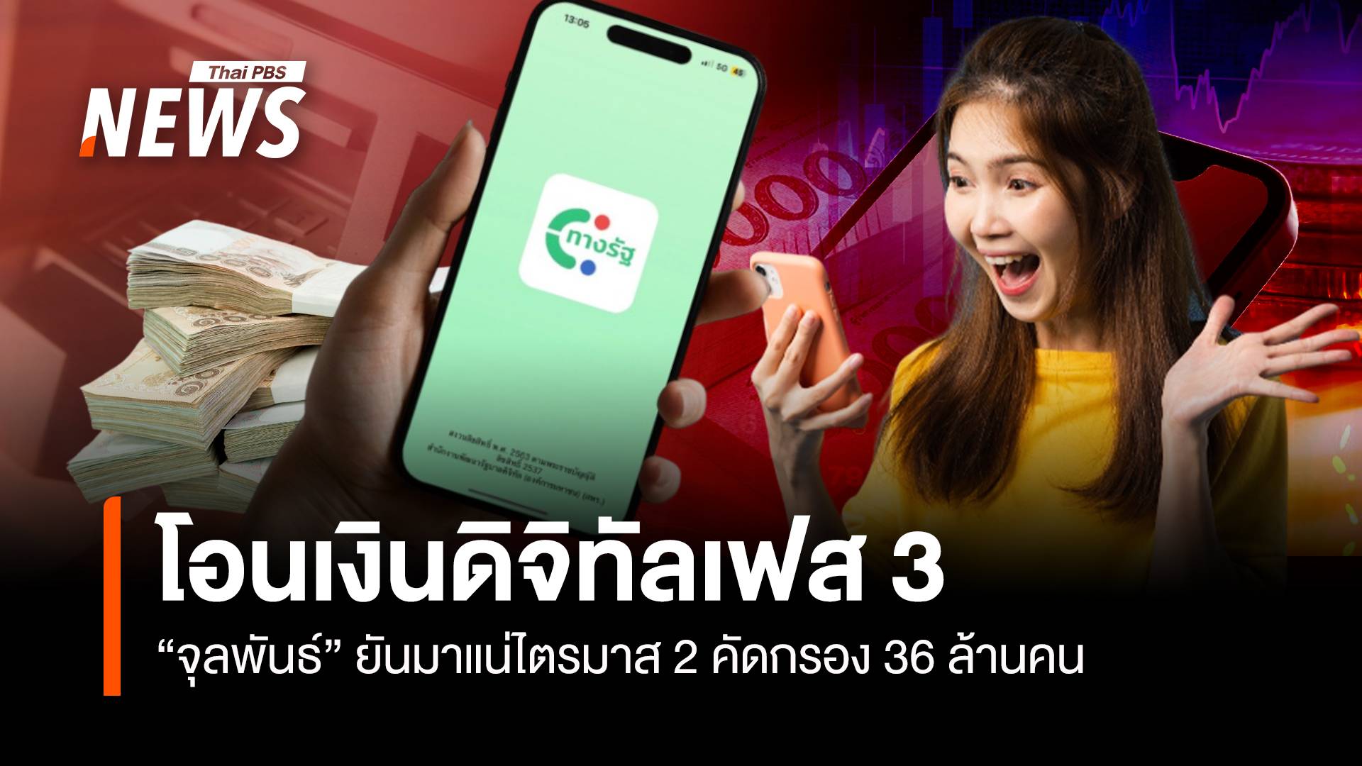 "จุลพันธ์" ยันโอนเงินดิจิทัลหมื่นบาทเฟส 3 ไตรมาส 2