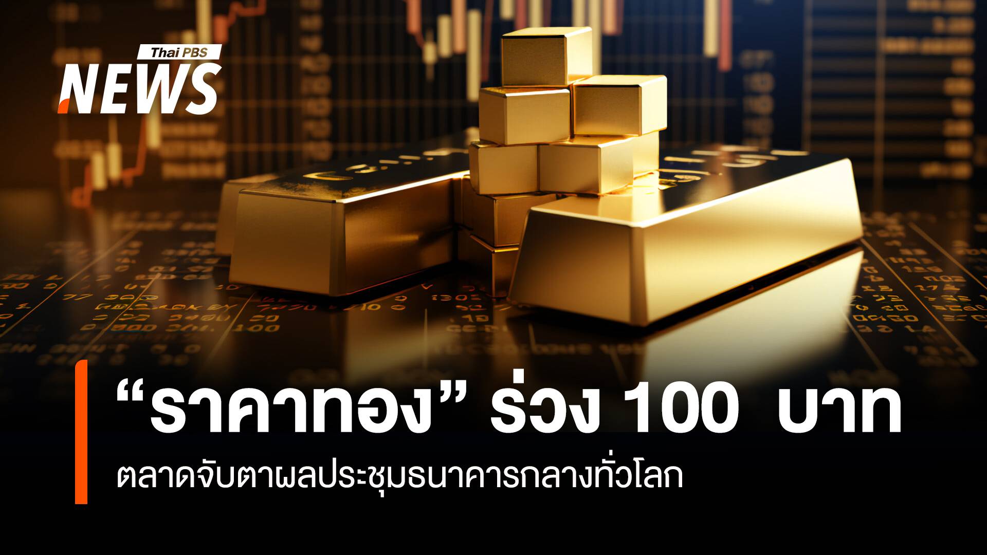 “ราคาทอง” ร่วง 100 บาท ตลาดจับตาประชุมธนาคารกลางทั่วโลก