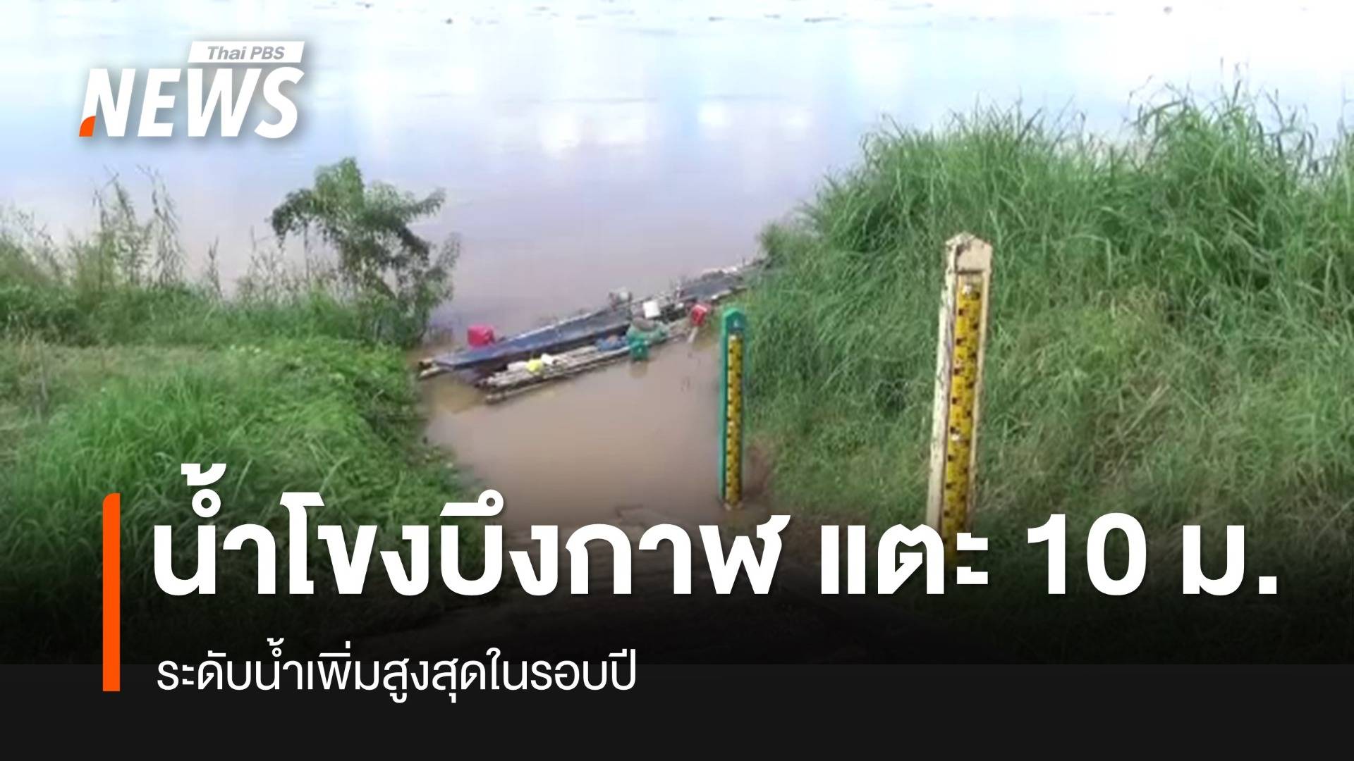แม่น้ำโขง จ.บึงกาฬ เพิ่มสูงสุดในรอบปี แตะระดับ 10 ม. | Thai Pbs News ...