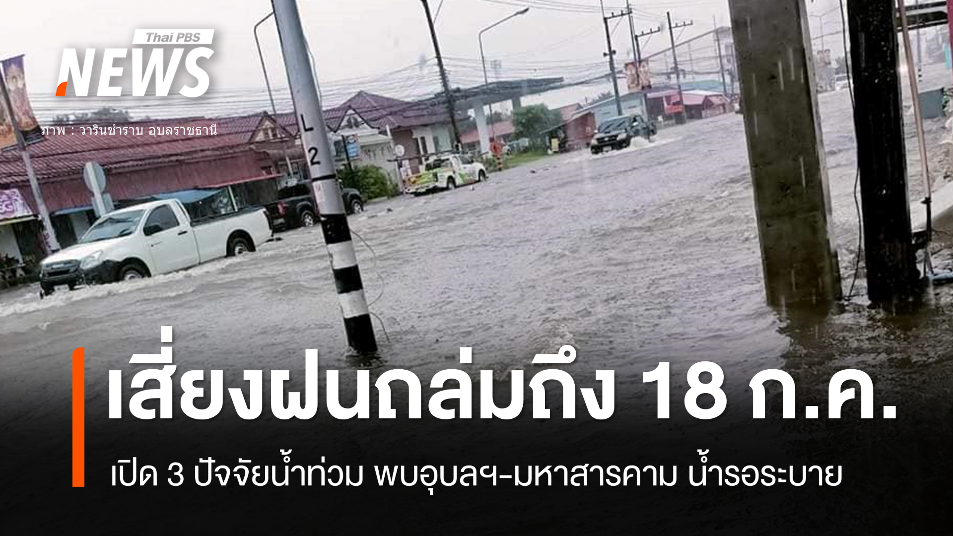 3 ปัจจัยทุกภาคเสี่ยงฝนตกหนัก-น้ำท่วม 15-18 ก.ค.นี้