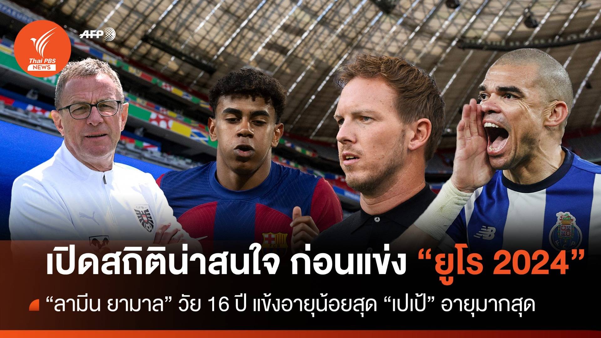 เปิดสถิติน่าสนใจ ก่อนเปิดฉาก ฟุตบอล "ยูโร 2024"