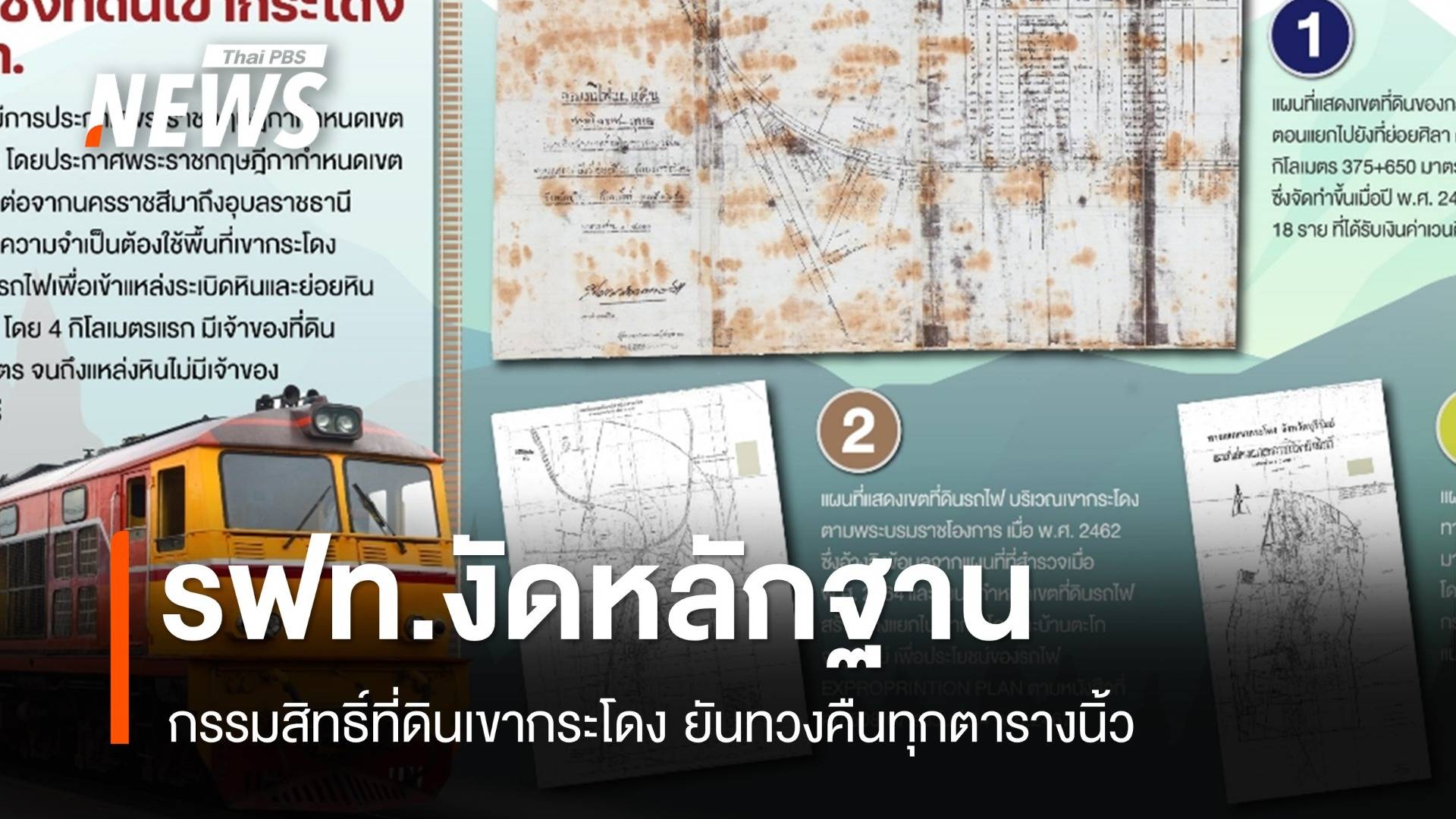 รฟท.งัดกรรมสิทธิ์ "เขากระโดง" ลั่นทวงคืนอย่าโยงการเมือง