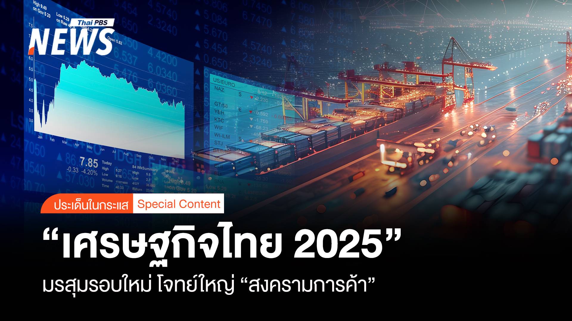 "เศรษฐกิจไทย 2025" มรสุมรอบใหม่ โจทย์ใหญ่ "สงครามการค้า"