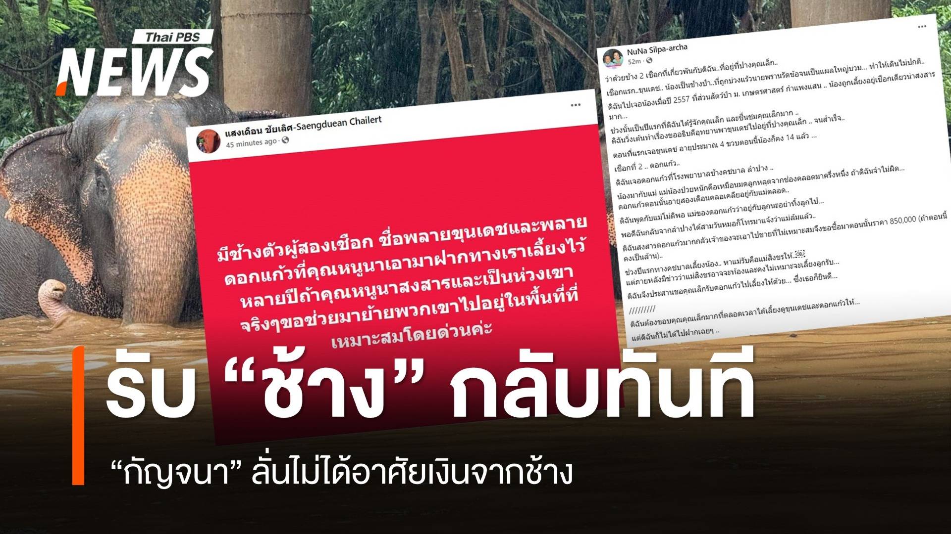 "กัญจนา" ย้ายด่วนช้างขุนเดช-ดอกแก้ว ไม่ขอคุย "แสงเดือน"