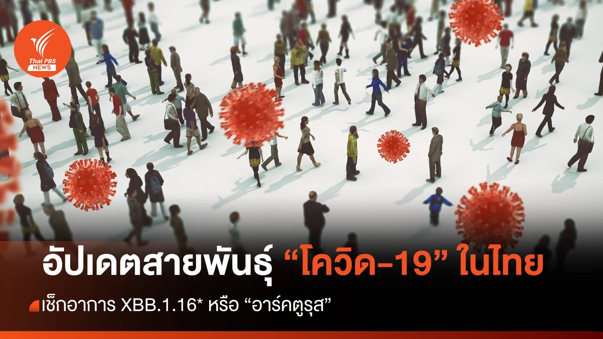อัปเดตสายพันธุ์โควิด-19 ในไทย เช็กอาการสายพันธุ์ XBB.1.16