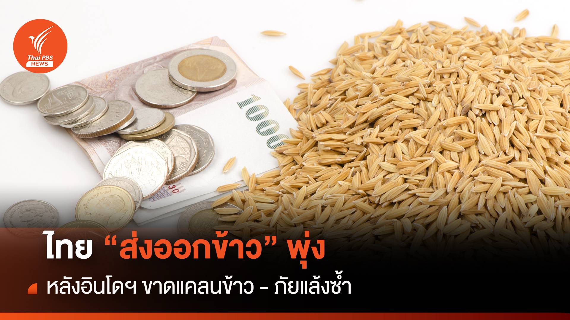 ไทย “ส่งออกข้าว” พุ่ง หลังอินโดฯขาดแคลนข้าว-ภัยแล้งซ้ำ