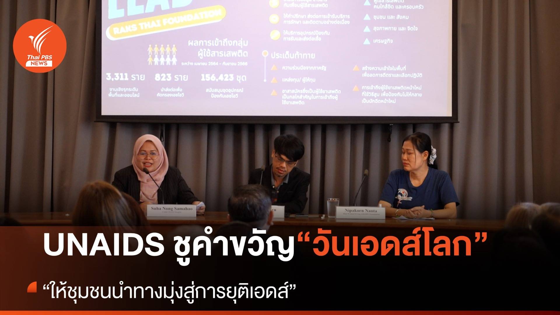 “วันเอดส์โลก” UNAIDS ชูคําขวัญ “ให้ชุมชนนำทางมุ่งสู่การยุติเอดส์”