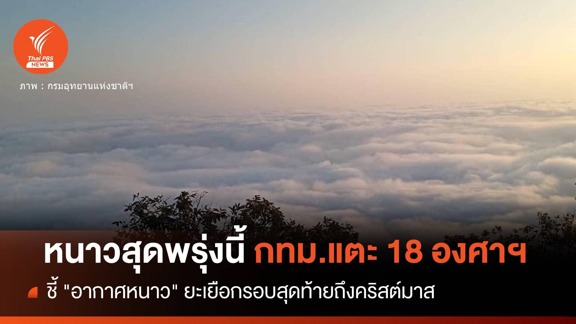 ต่อโปร! "อากาศหนาว" ยะเยือกรอบสุดท้าย 25 ธ.ค.นี้
