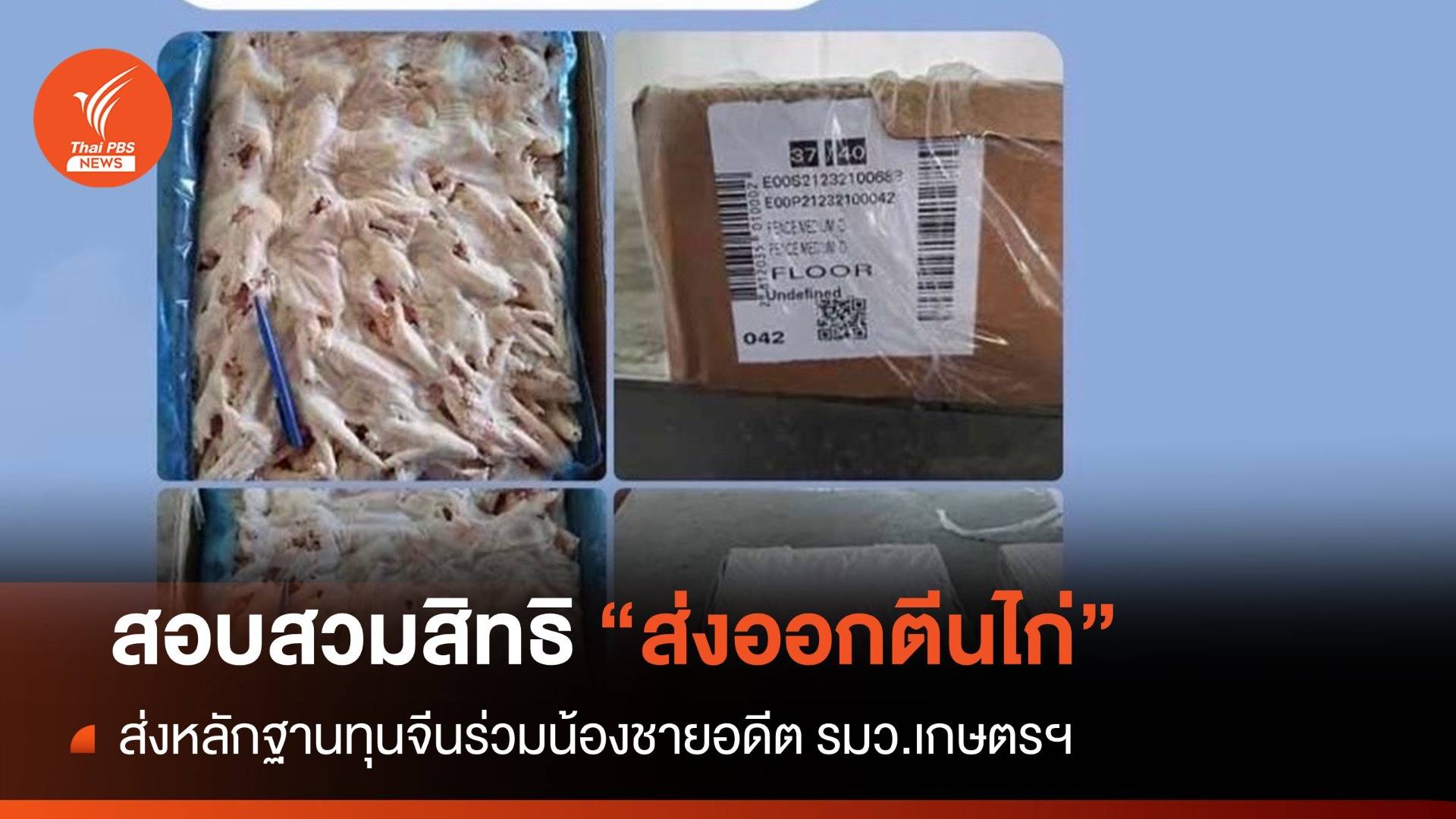 "อัจฉริยะ" ร้องดีเอสไอสอบสวมสิทธิส่งออกตีนไก่