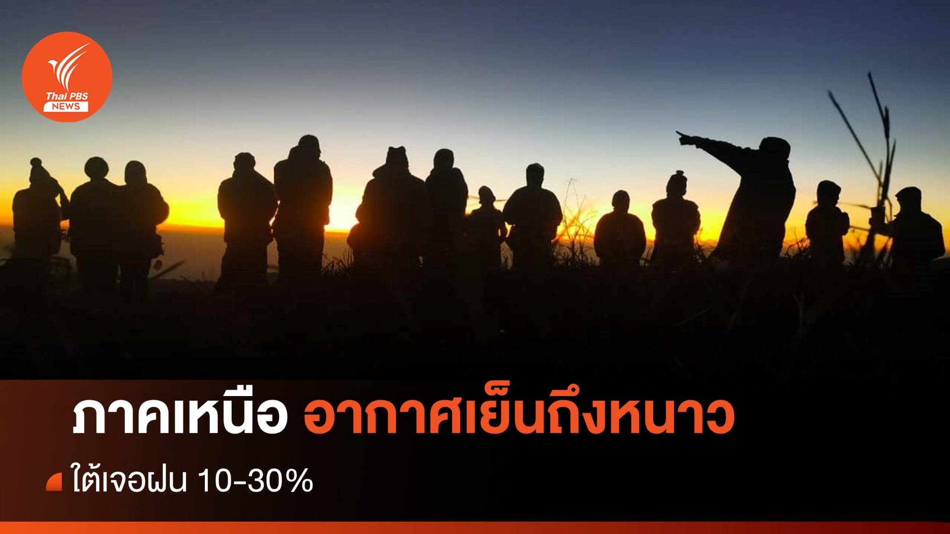 สภาพอากาศวันนี้ เหนืออากาศเย็นถึงหนาว อุณหภูมิลดลง ใต้เจอฝน - กทม.ฝุ่นมาก