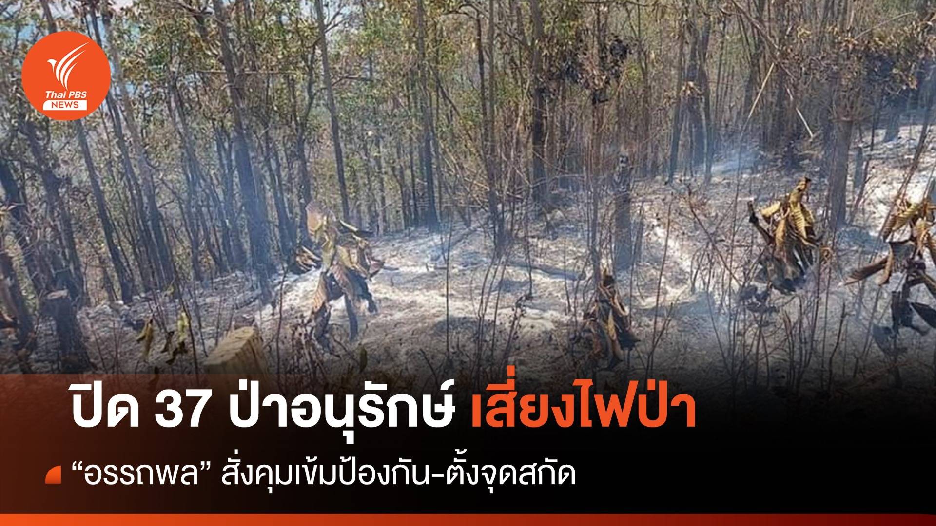 "อรรถพล" สั่งหัวหน้าป่าอนุรักษ์ ปิด 37 พื้นที่เสี่ยงไฟป่า