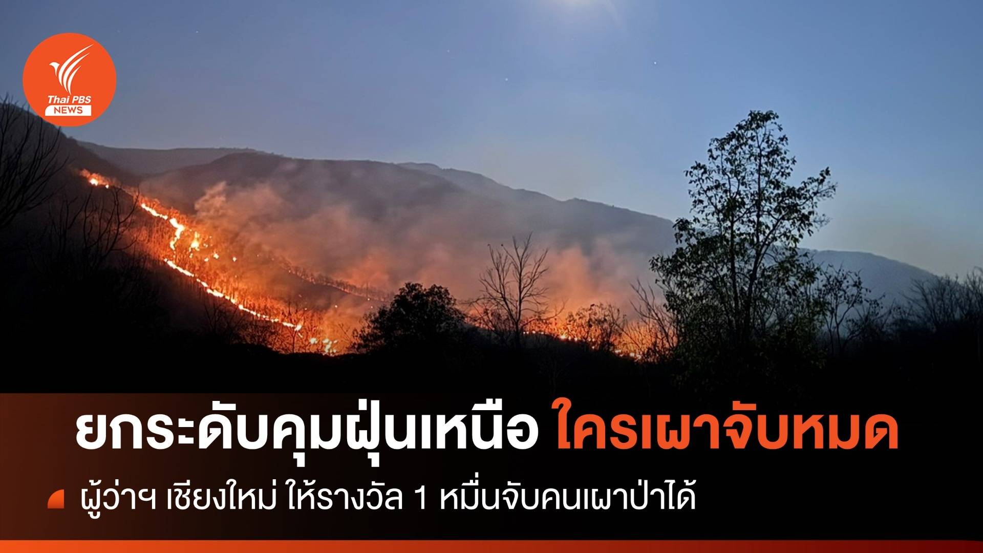 "บิ๊กป๊อด" ยกระดับ 6 ข้อคุมฝุ่นเหนือ ใครเผาป่าจับหมด