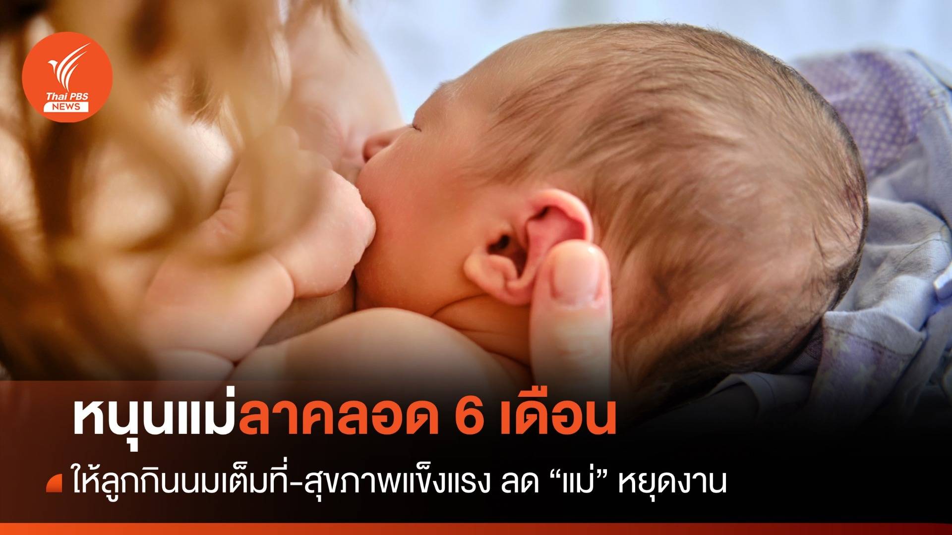 ศูนย์นมแม่ฯ หนุนแม่ "ลาคลอด 6 เดือน” สร้างคุณภาพเด็กไทยด้วย “นมแม่”
