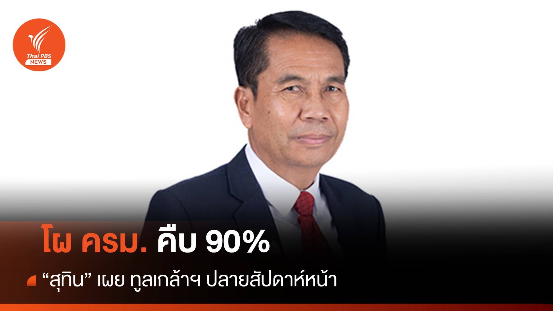 “สุทิน” เผยโผ ครม. คืบ 90% ทูลเกล้าฯ สัปดาห์หน้า