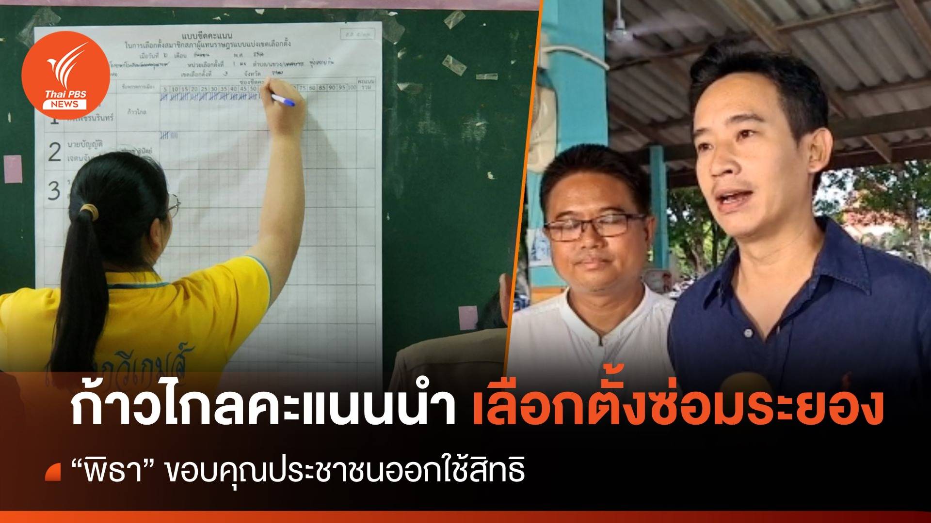 “พงศธร” ก้าวไกลคะแนนนำเลือกตั้งซ่อมระยอง "พิธา" ขอบคุณ ปชช.ใช้สิทธิ