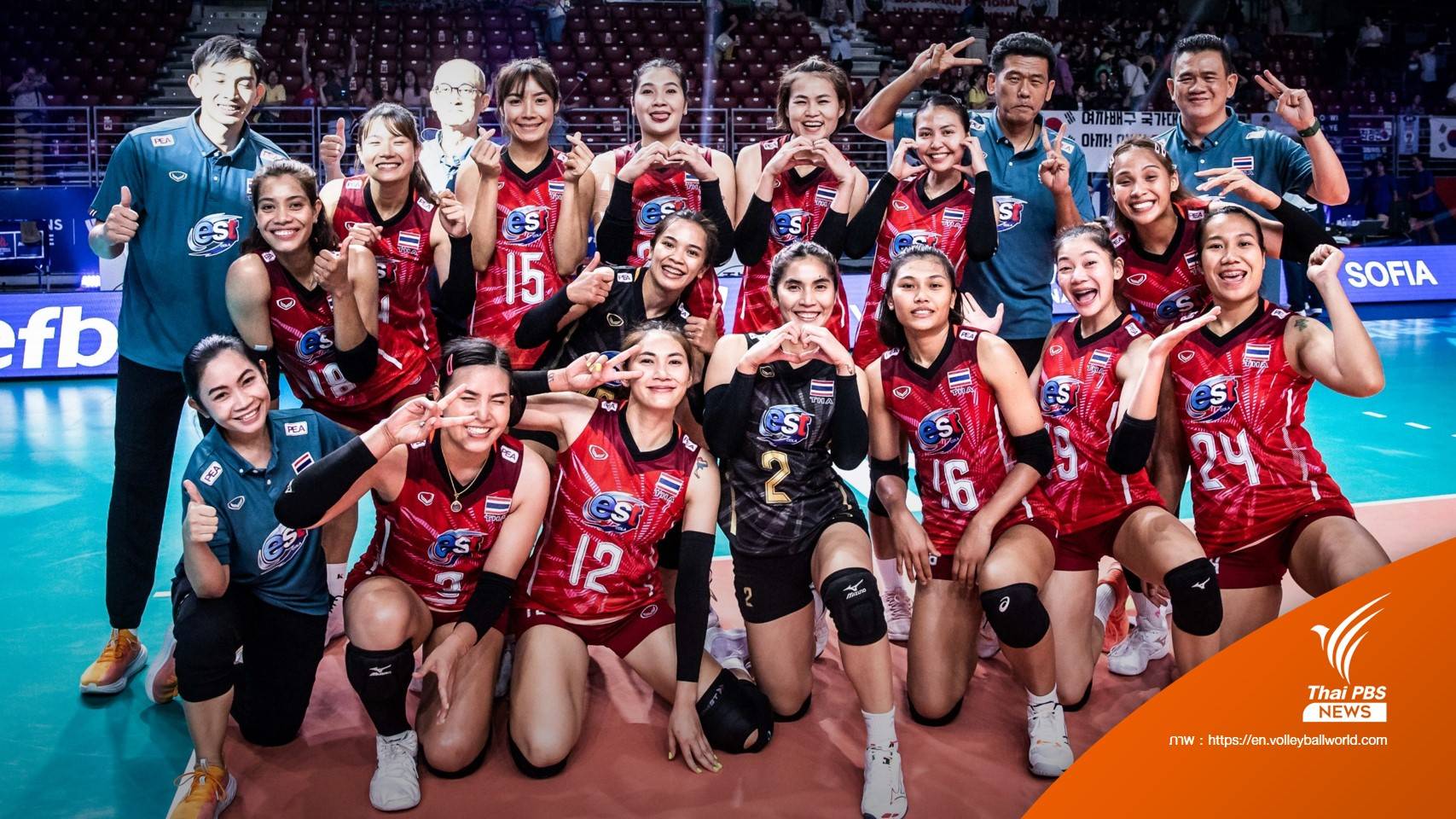 นักตบสาวไทย ชนะ เกาหลีใต้ 3 เซตรวด ในศึกเนชันส์ลีก