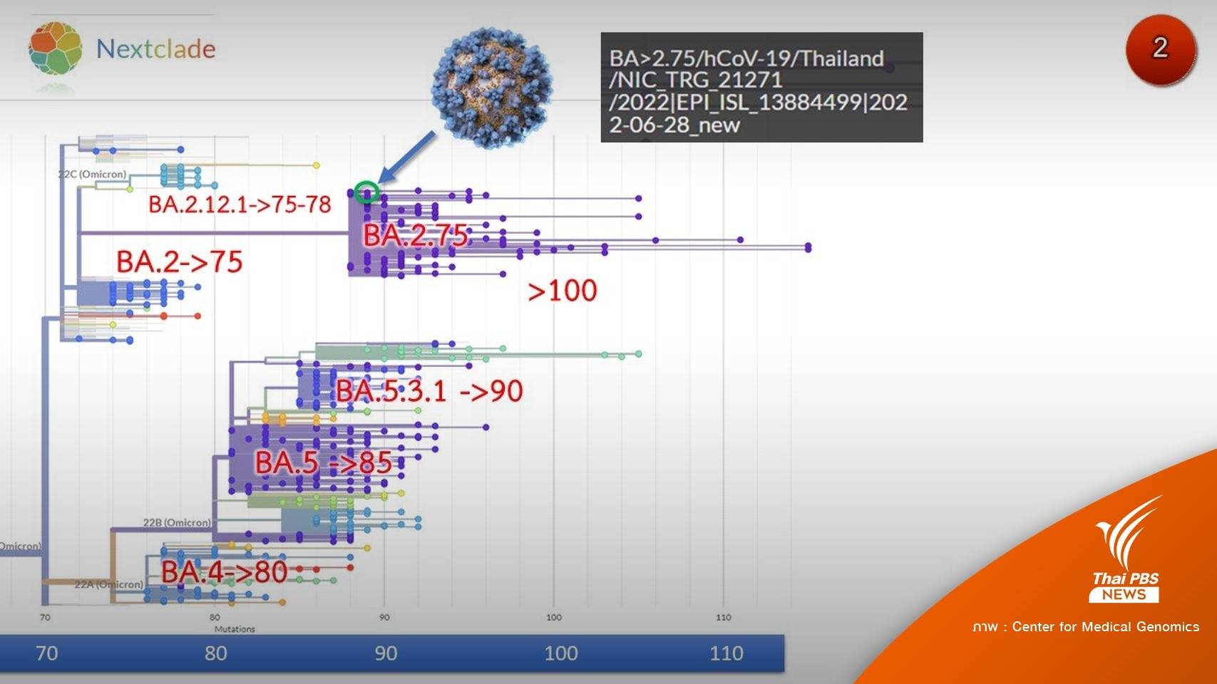 ด่วน! พบโอมิครอนสายพันธุ์ BA.2.75  คนแรกจ.ตรัง