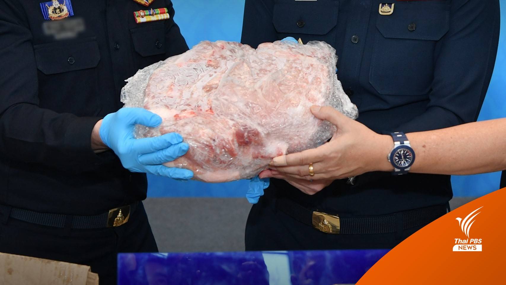 เดือนเดียว "ศุลกากร" จับหมูเถื่อนแช่แข็ง 35,000 กก.