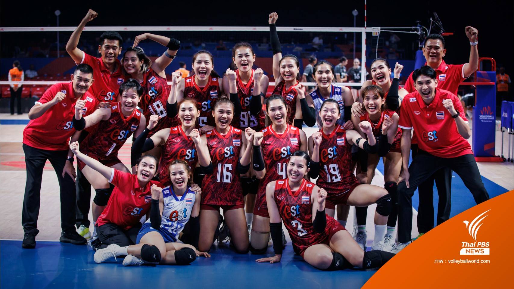 สถิติวอลเลย์บอลเนชันส์ลีก 2023 สัปดาห์แรก "พรพรรณ-ปิยะนุช" ติดท็อป 10