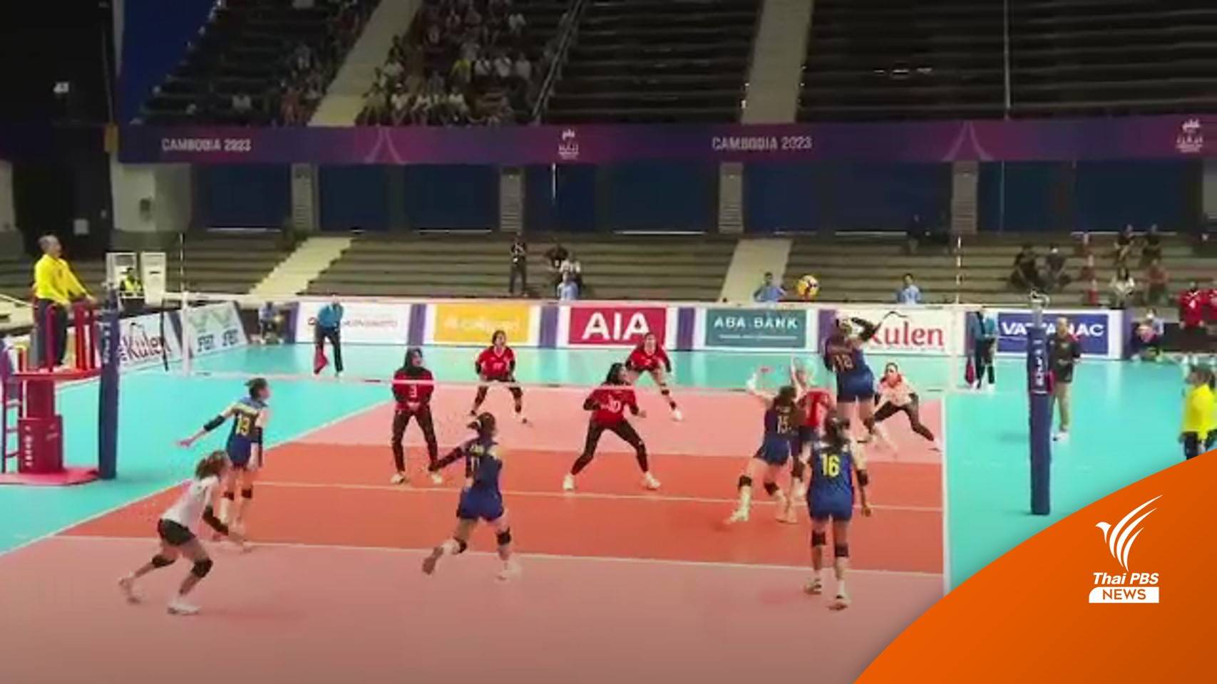 นักตบสาวไทยประเดิมสนามชนะอินโดนีเซีย 3 เซตรวด