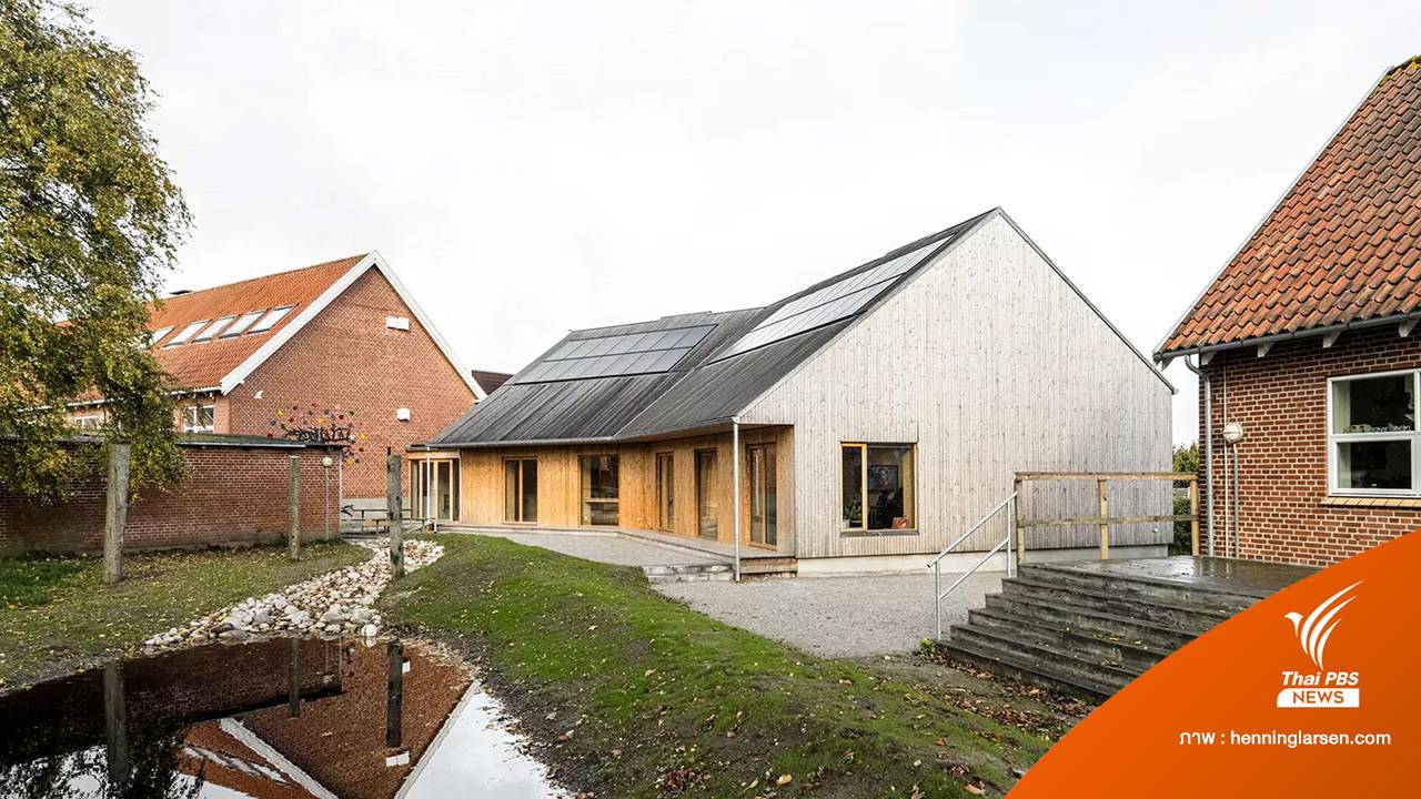 โครงสร้างอาคารเรียน จากวัสดุชีวภาพฟางและสาหร่าย ลดการปล่อยคาร์บอน