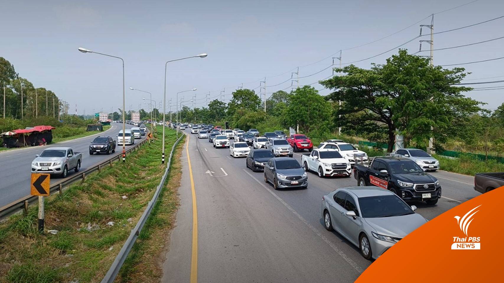 ทยอยกลับเมืองกรุงฯ ถ.มิตรภาพ อ.สีคิ้ว-ปากช่อง รถมาก