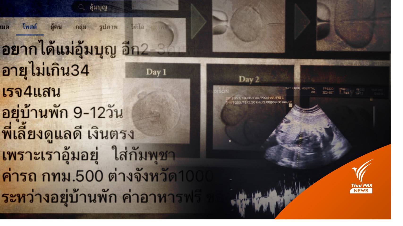 วนเวียน“อุ้มบุญทุนจีน”สมประโยชน์ทั้งขบวนการ