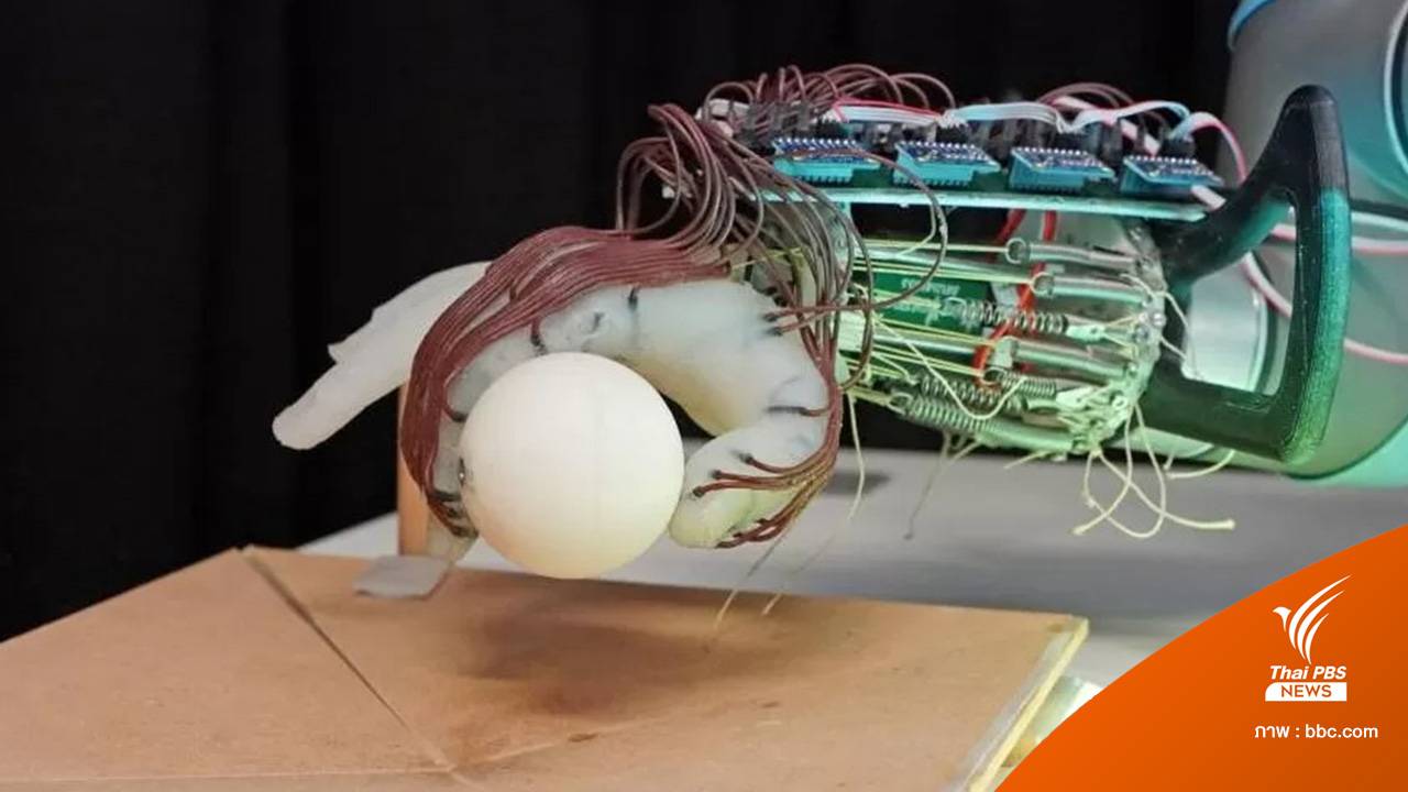 มือหุ่นยนต์จากเครื่องพิมพ์ 3 มิติ เคลื่อนไหว จับสิ่งของได้เหมือนมือมนุษย์