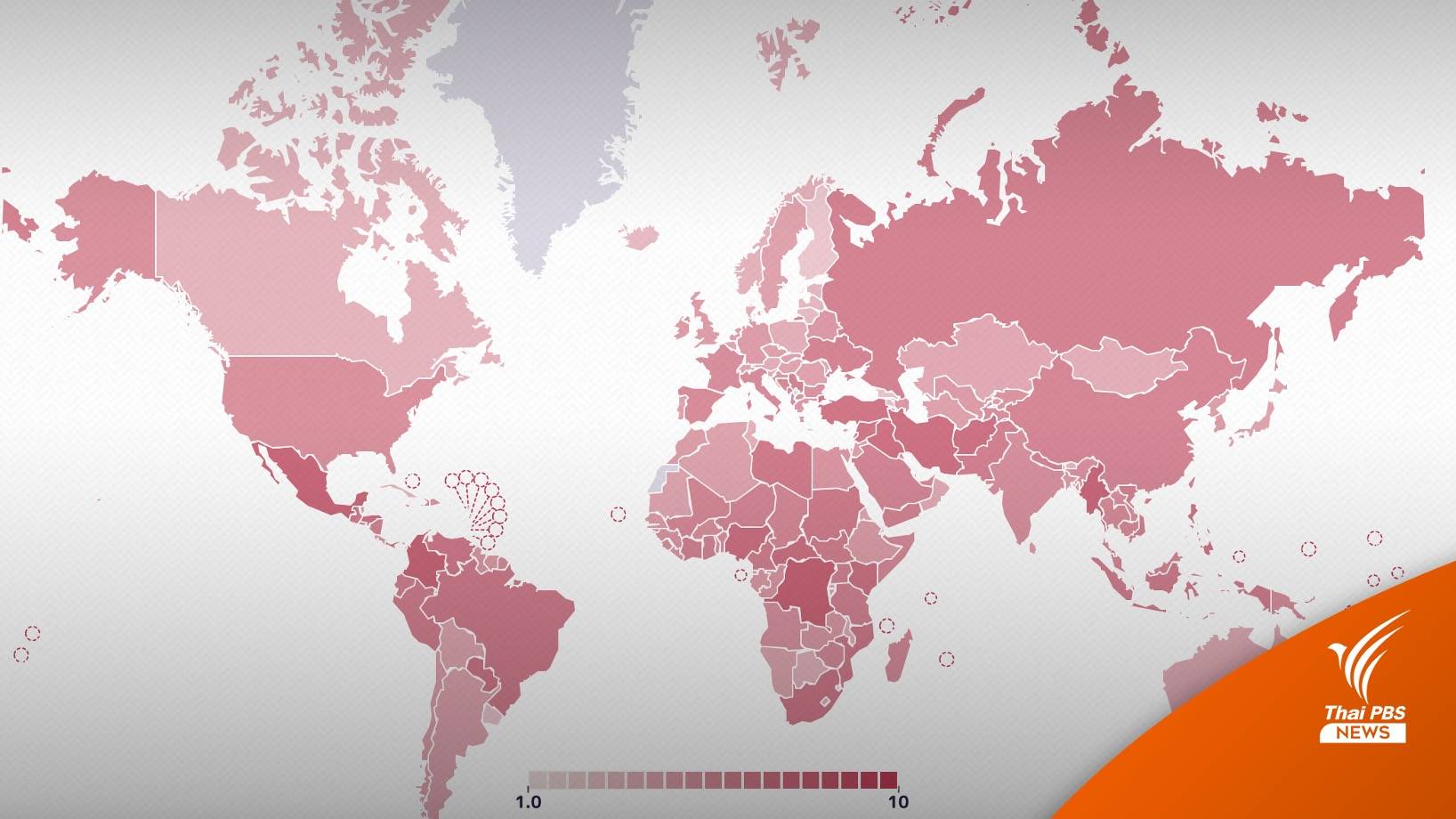 ประเทศไทยอยู่ตรงไหนหากวัดจากดัชนีอาชญากรรม