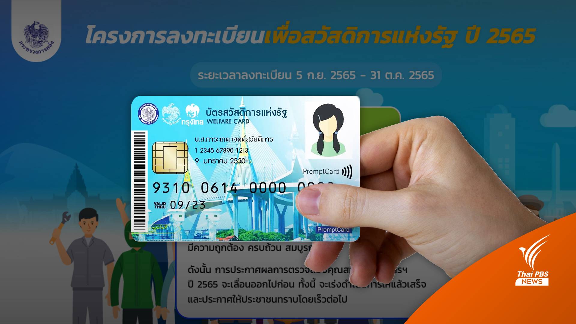 เคาะประกาศผู้ผ่านเกณฑ์ "บัตรสวัสดิการแห่งรัฐ" 1 มี.ค.นี้ 14 ล้านคน