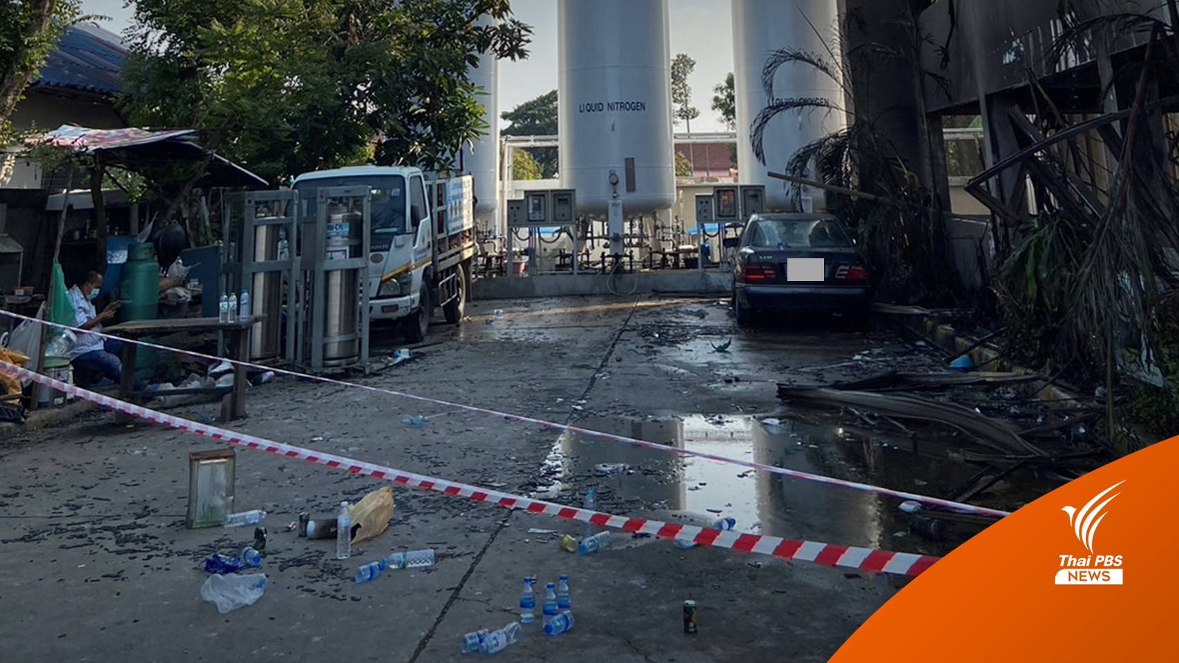 อุตสาหกรรมจังหวัดคาดฮีตเตอร์ชำรุด โรงงานบรรจุก๊าซระเบิด