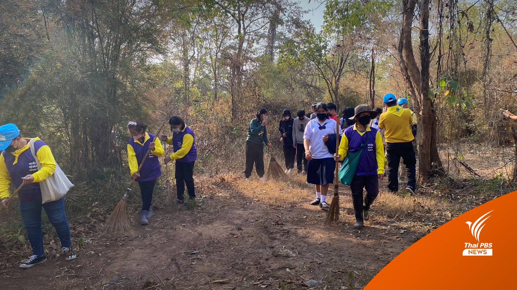 เร่งทำแนวป้องกันไฟป่าดอยพระบาท ลำปาง