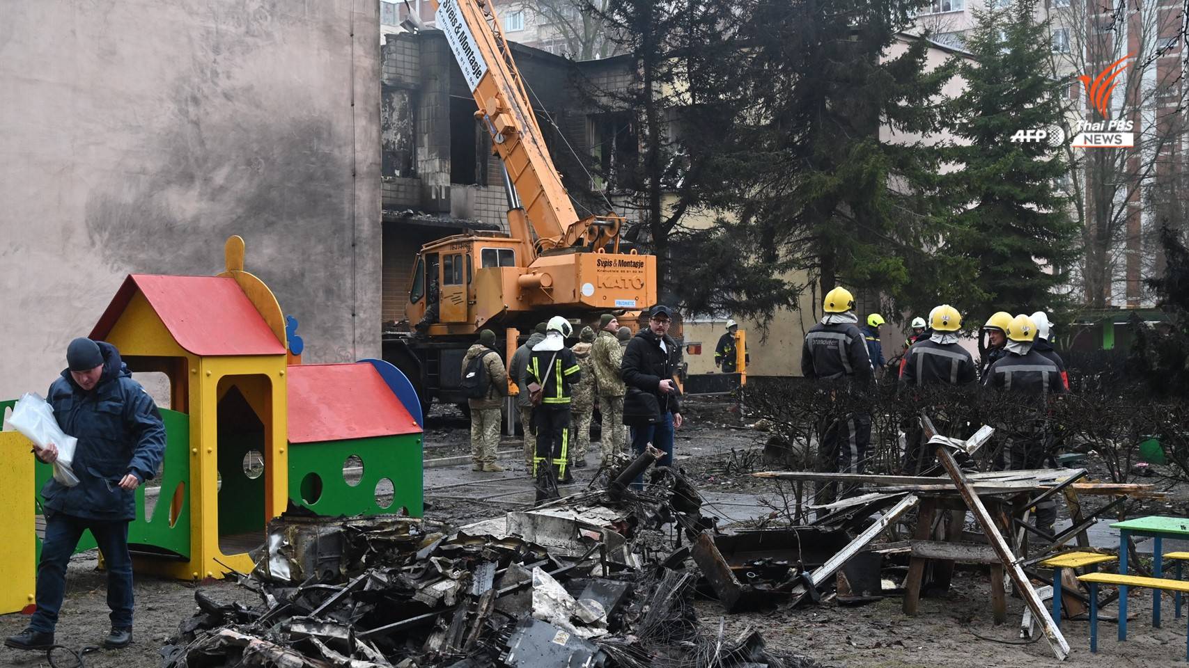 ฮ.ยูเครนตก เสียชีวิต 18 รวมรัฐมนตรีมหาดไทยของยูเครน