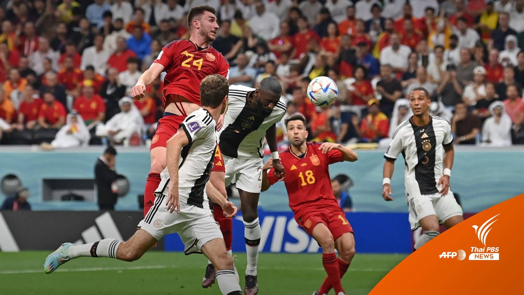 ผลบอลโลก เยอรมนี ไล่ตีเสมอ สเปน 1-1 , โครเอเชีย ถล่ม แคนาดา 4-1