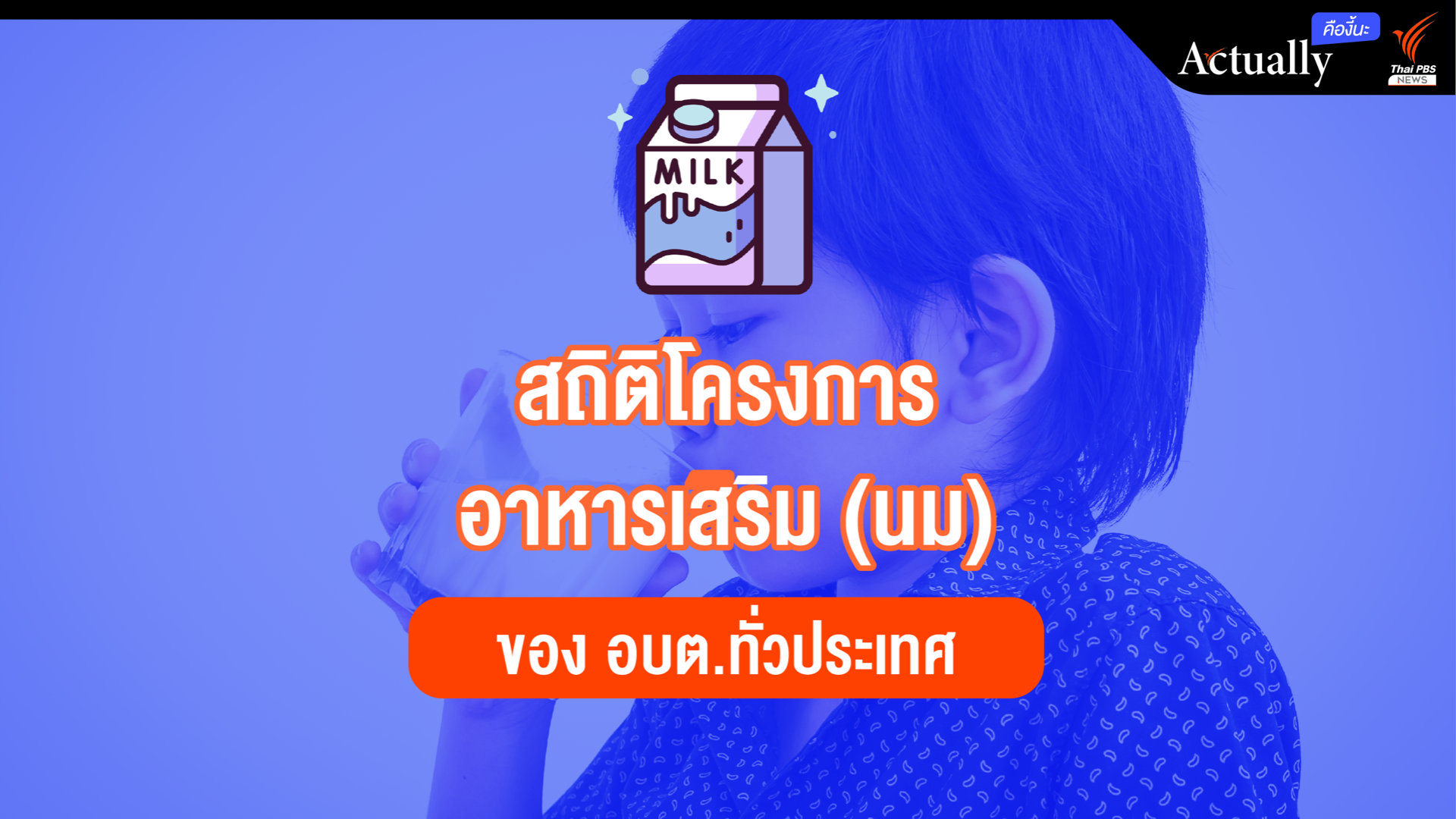เปิดสถิติโครงการอาหารเสริม (นม) ของ อบต.ทั่วประเทศ