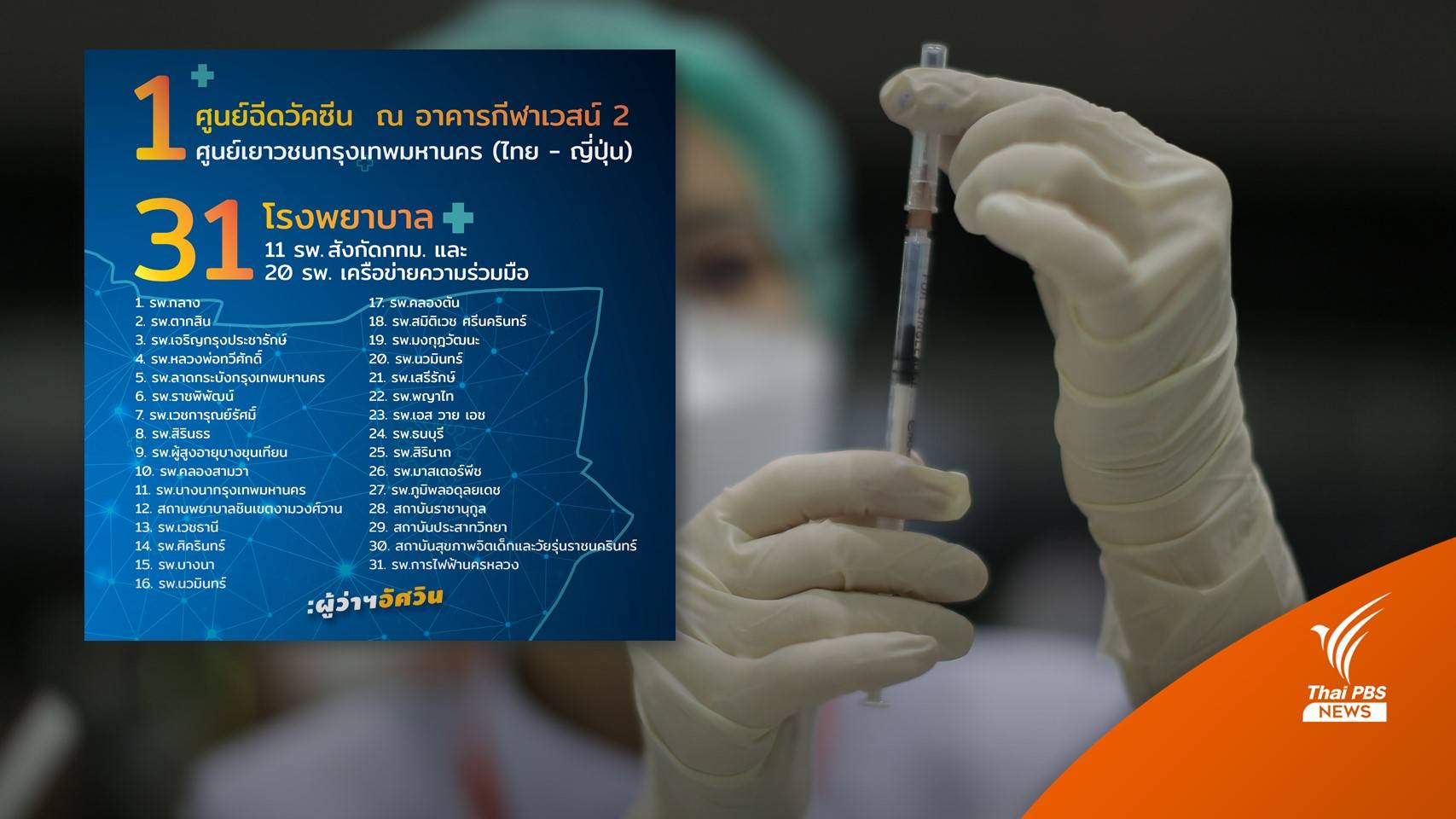 เช็ก 101 จุดฉีดวัคซีน กทม. มีที่ไหนบ้าง