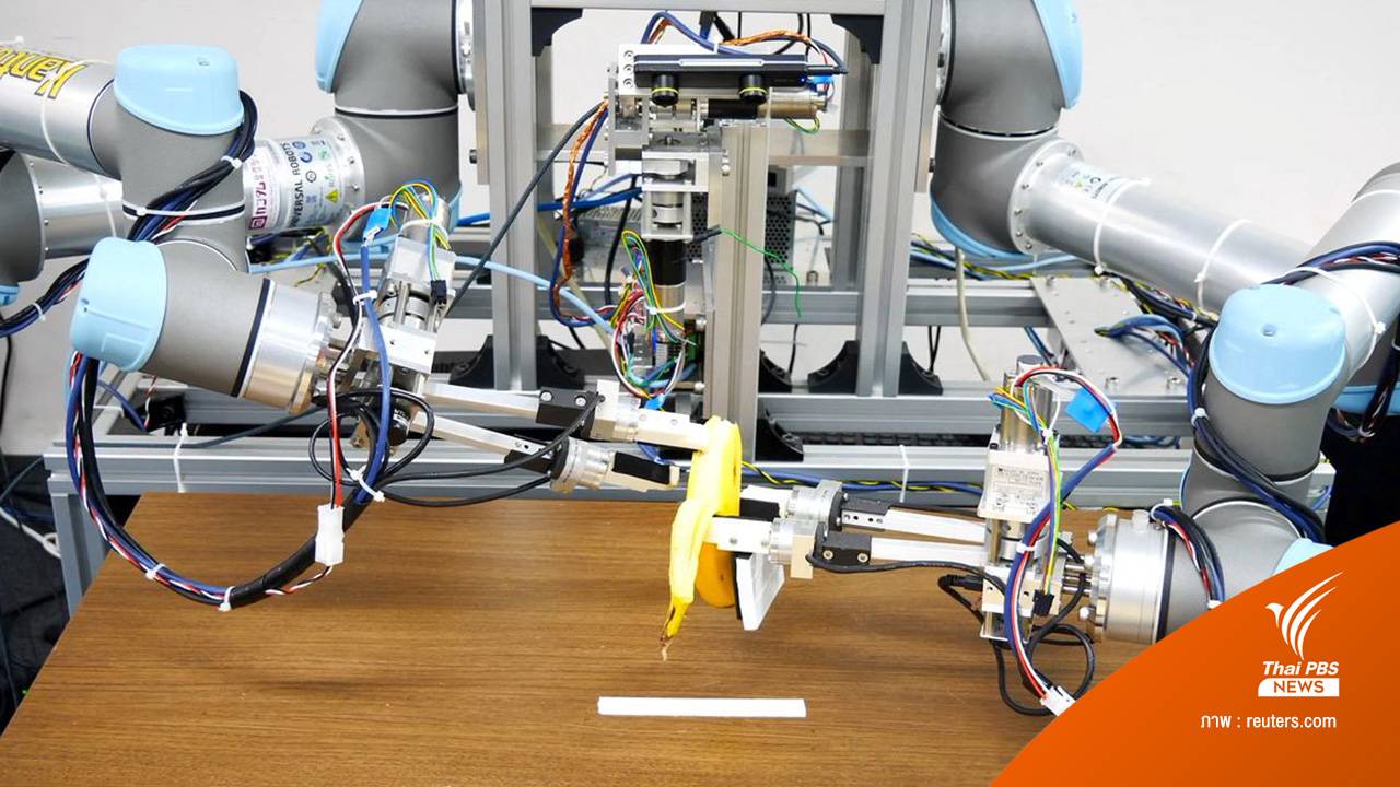 ญี่ปุ่นพัฒนาหุ่นยนต์ปอกกล้วย ช่วยคนที่มีปัญหากล้ามเนื้อ