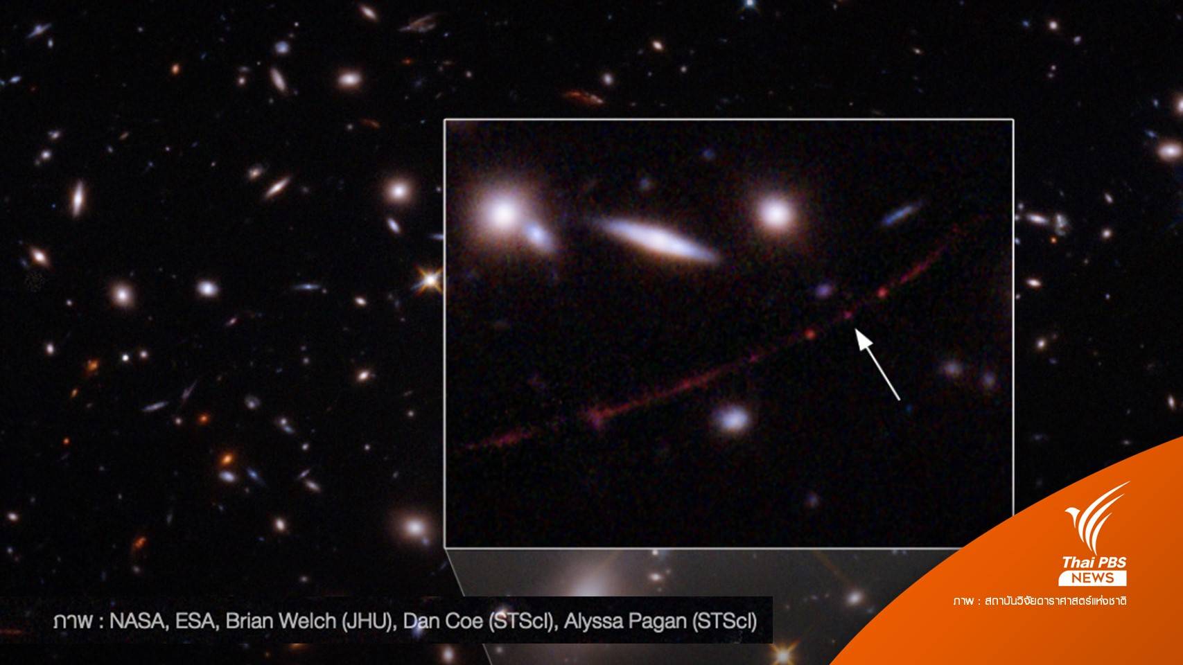 ทำลายสถิติ! "กล้องฮับเบิล" ค้นพบดาวฤกษ์ที่ไกลที่สุดเท่าที่เคยพบ