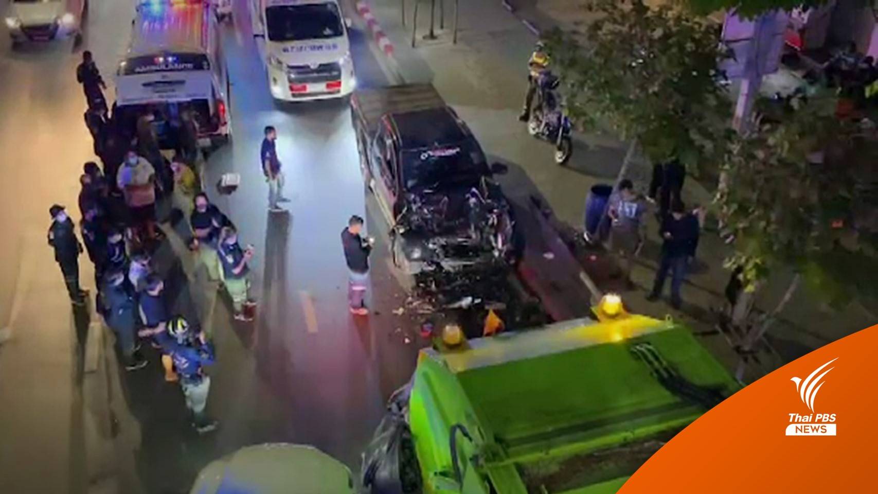 ตร.ประสานตรวจแอลกอฮอล์คนขับกระบะชนคนเก็บขยะเสียชีวิต