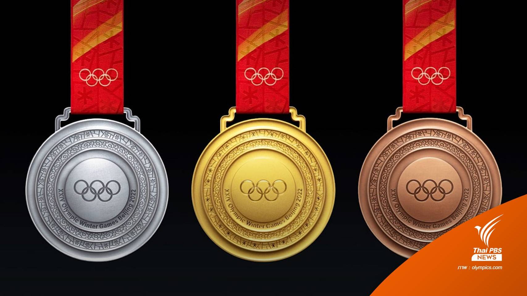 ปักกิ่งเปิดตัวเหรียญรางวัลโอลิมปิกฤดูหนาว 2022