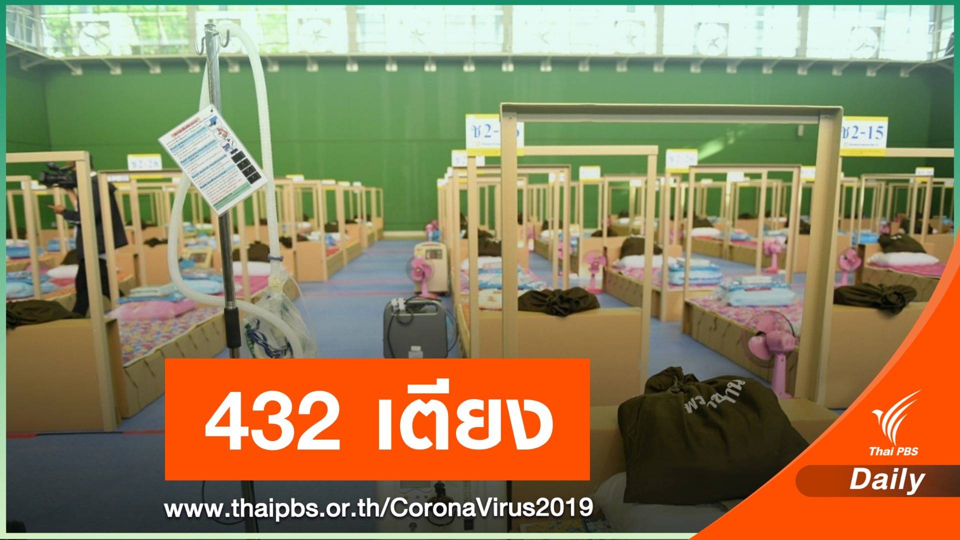 เปิดพรุ่งนี้ "ICU สนาม" แห่งแรกของไทย รองรับ 432 เตียง