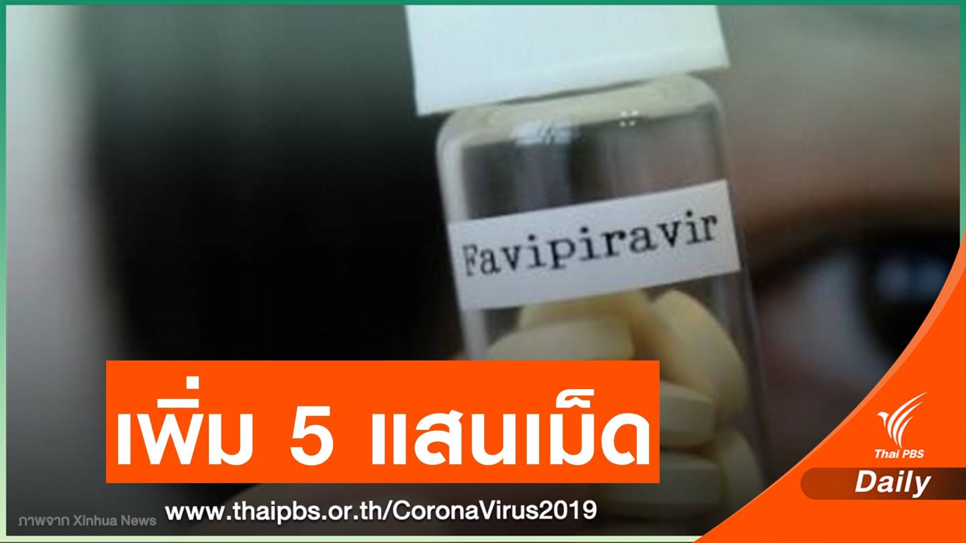 เร่งสั่งเพิ่ม! โควิดระลอกใหม่ใช้ "ฟาวิพิราเวียร์" 20,000 เม็ด/วัน