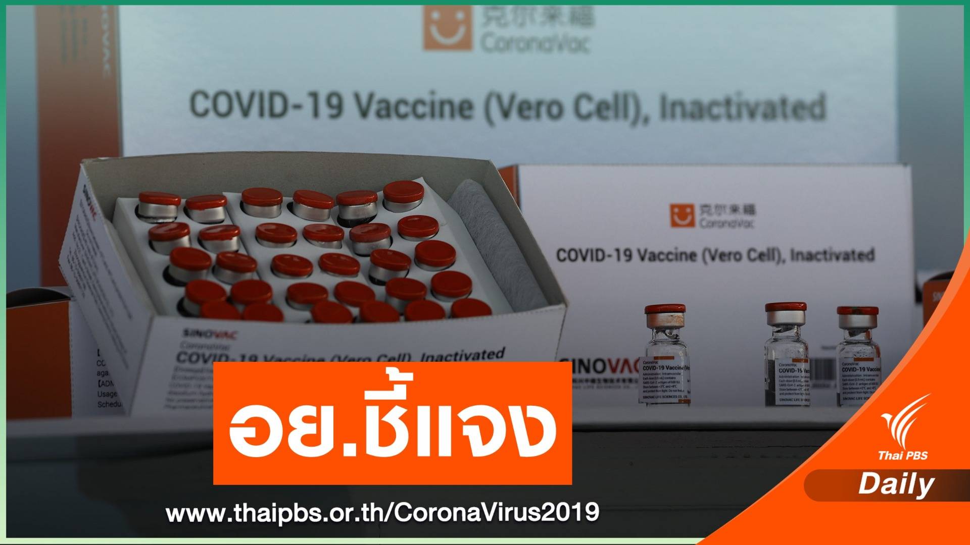 อย.แจงขึ้นทะเบียนวัคซีนไม่ต้องอ้างอิง WHO ยันซิโนแวคปลอดภัย