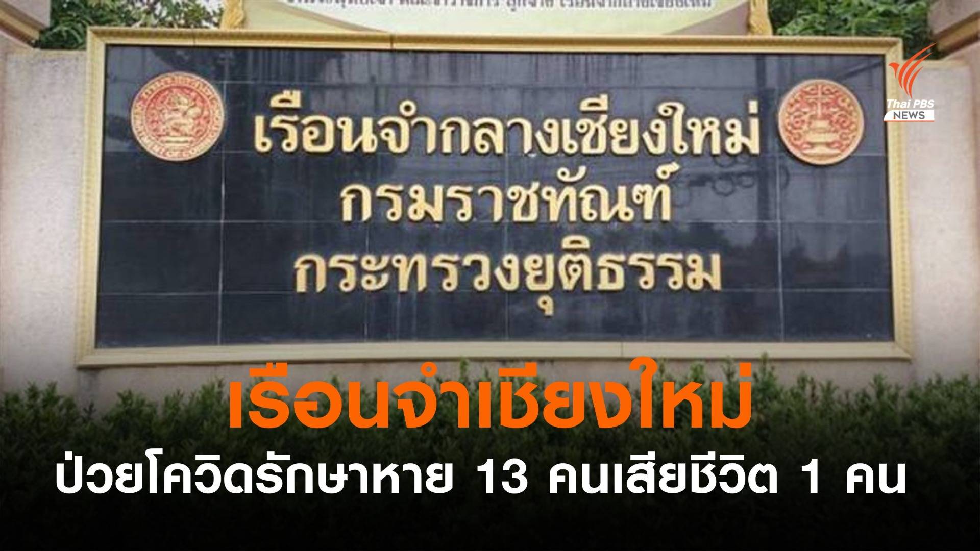 ผู้ป่วยโควิดเรือนจำเชียงใหม่ รักษาหายเพิ่ม 13 คน เสียชีวิตเพิ่ม 1 คน