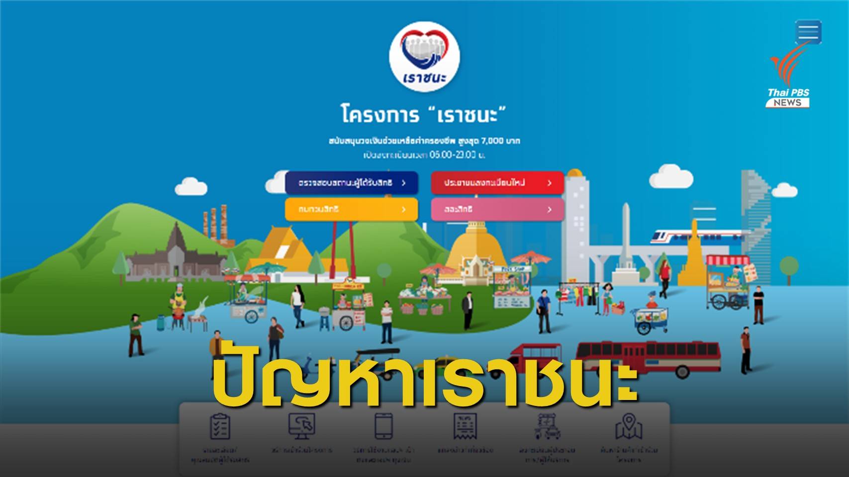 ปัญหาระบบใช้สิทธิ์ "เราชนะ" รอบบุคคลทั่วไป วันแรก