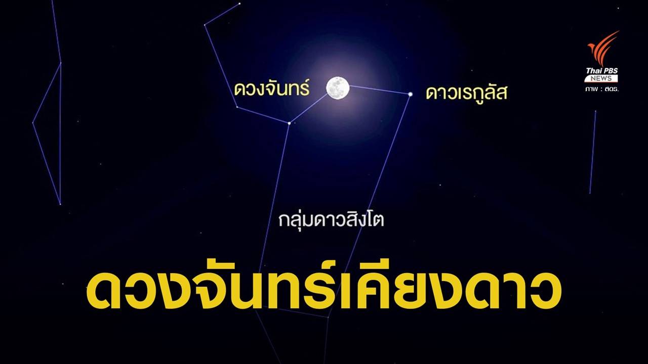 ชวนชม "ดวงจันทร์เคียงดาวเรกูลัส" ตลอดคืนวันมาฆบูชา